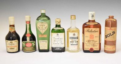 Quantity of spirits to include De Kuyper Dutch Geneva, Ballantine's scotch whisky
