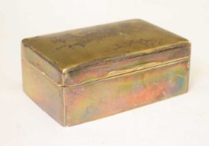 20th century silver table-top box