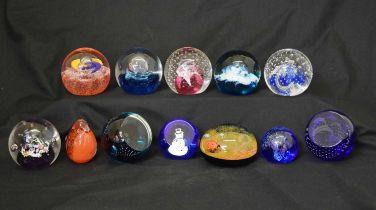 Caithness - Group of twelve glass paperweights