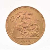 Elizabeth II gold sovereign, 1963