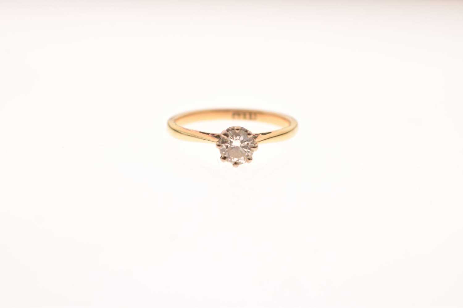 Single stone diamond ring - Image 6 of 6