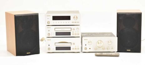 TEAC music system with speakers