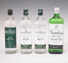 Gordon's Special Dry London Gin, and Sovereign London Dry Gin