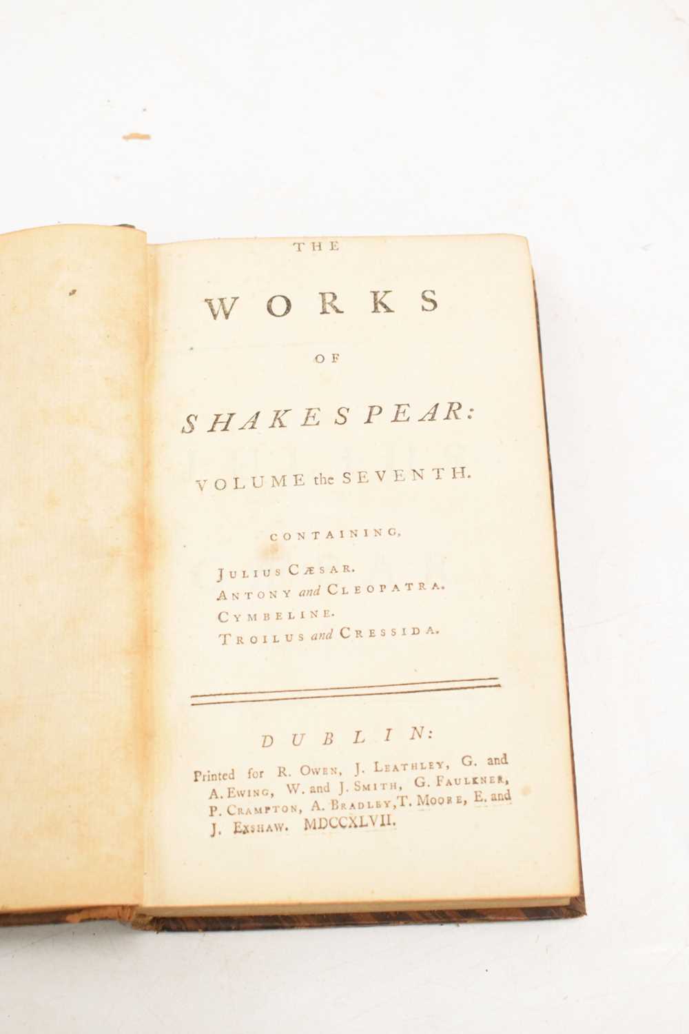 Two eighteenth-century Shakespeare sets - Image 8 of 14