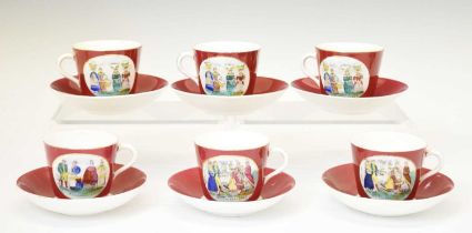 Victorian Welsh Interest - cups and saucers