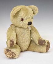 Vintage golden mohair teddy bear