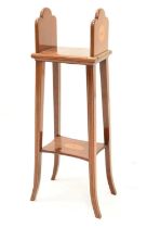 Edwardian inlaid mahogany freestanding miniature bookcase