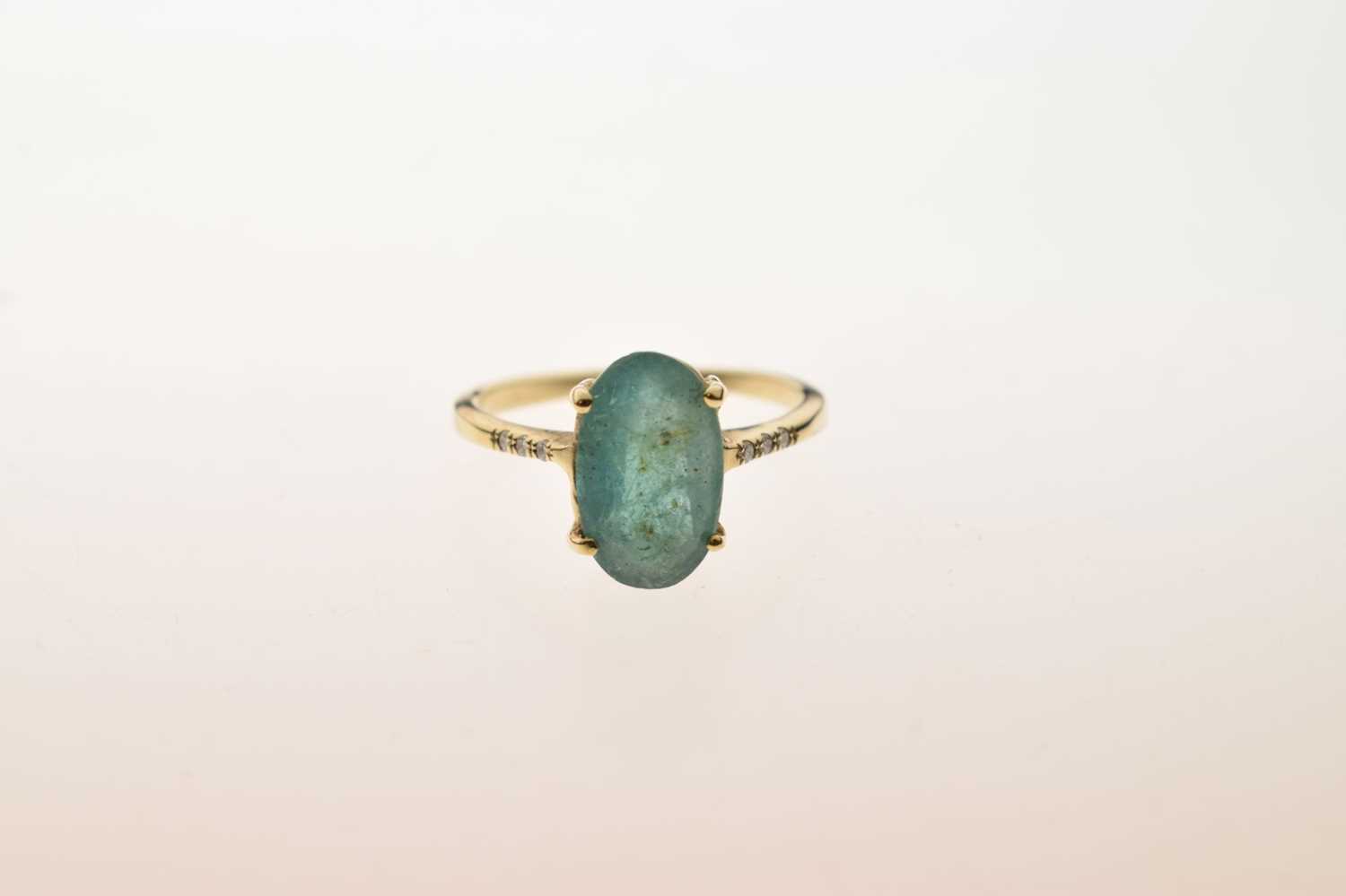 Emerald and diamond ring - Image 7 of 9