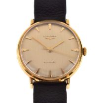 Longines - Gentleman's 9ct gold cased wristwatch