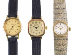 Omega - Lady's De Ville wristwatch and two other watches