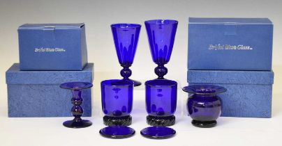 Quantity of Bristol Blue glassware