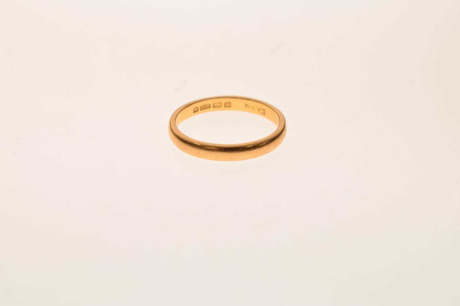 22ct gold wedding band - Image 5 of 5