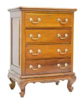 Chinese hardwood four-drawer chest