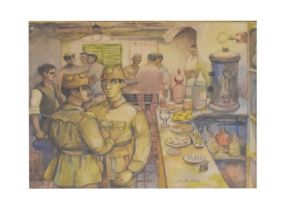 Victor Kelly, (20th century) - Spanish taverna scene