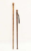 19th century bamboo cane