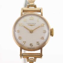 Longines - Lady's 9ct gold cased cocktail watch