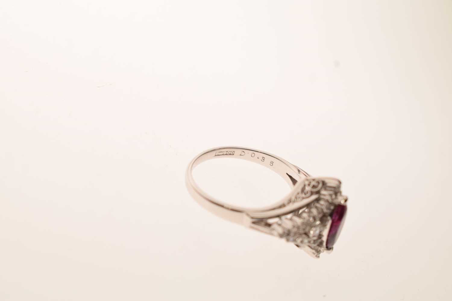 Ruby and diamond cluster dress ring - Image 8 of 11