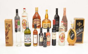 Quantity of liqueurs, etc to include Ricard Pastis, Anis de la Hortelana, Glayva, Grand Marnier Cord