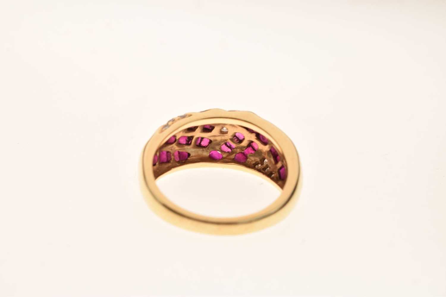 Ruby and diamond dress ring - Image 3 of 6