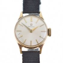 Omega - Lady's 9ct gold cased cocktail watch