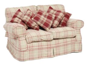 Laura Ashley - Two seater sofa upholstered in tartan fabric