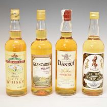 Four bottles of blended whisky