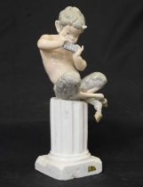 Lladro - Porcelain figure of Satyr/fawn