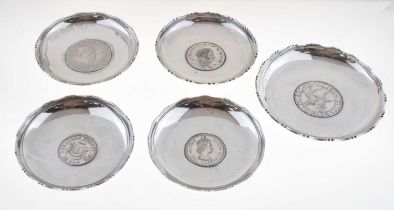 Collection of Sterling silver pin dishes