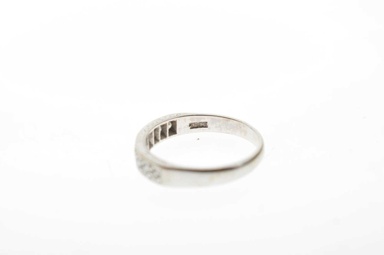 Diamond set half eternity ring - Image 6 of 6