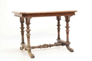 Late Victorian oak centre table