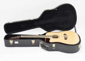 Kinsman twelve-string semi-acoustic electric guitar