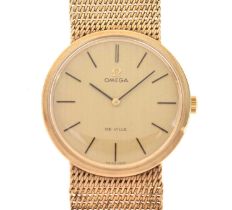 Omega - Gentleman's 9ct gold De Ville bracelet watch