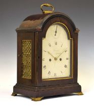 Early 19th century mahogany twin fusée bracket clock with pull repeat, Barrauds, Cornhill No. 563