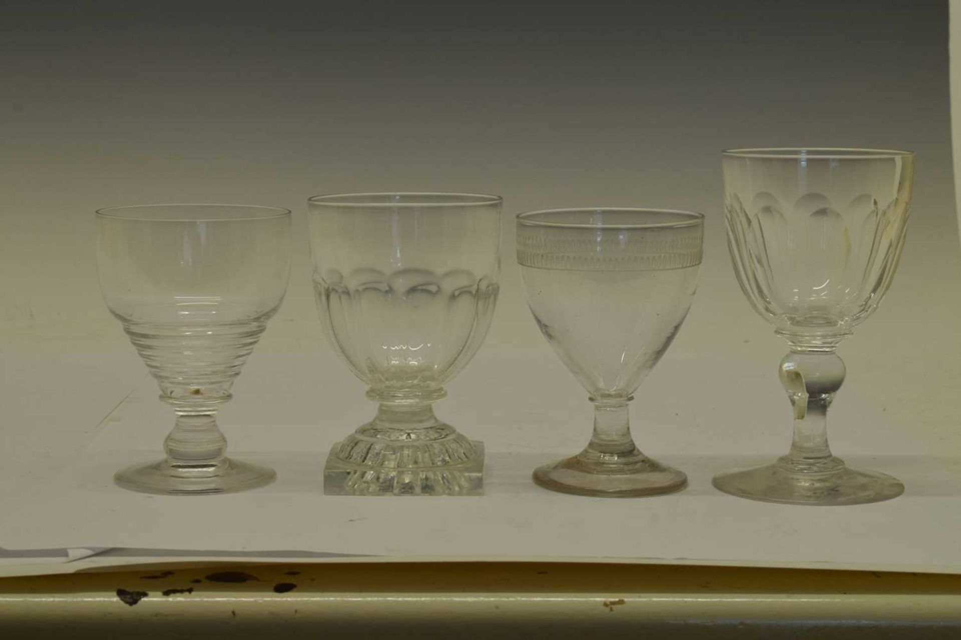 Four early 19th century glass rummers - Image 18 of 18