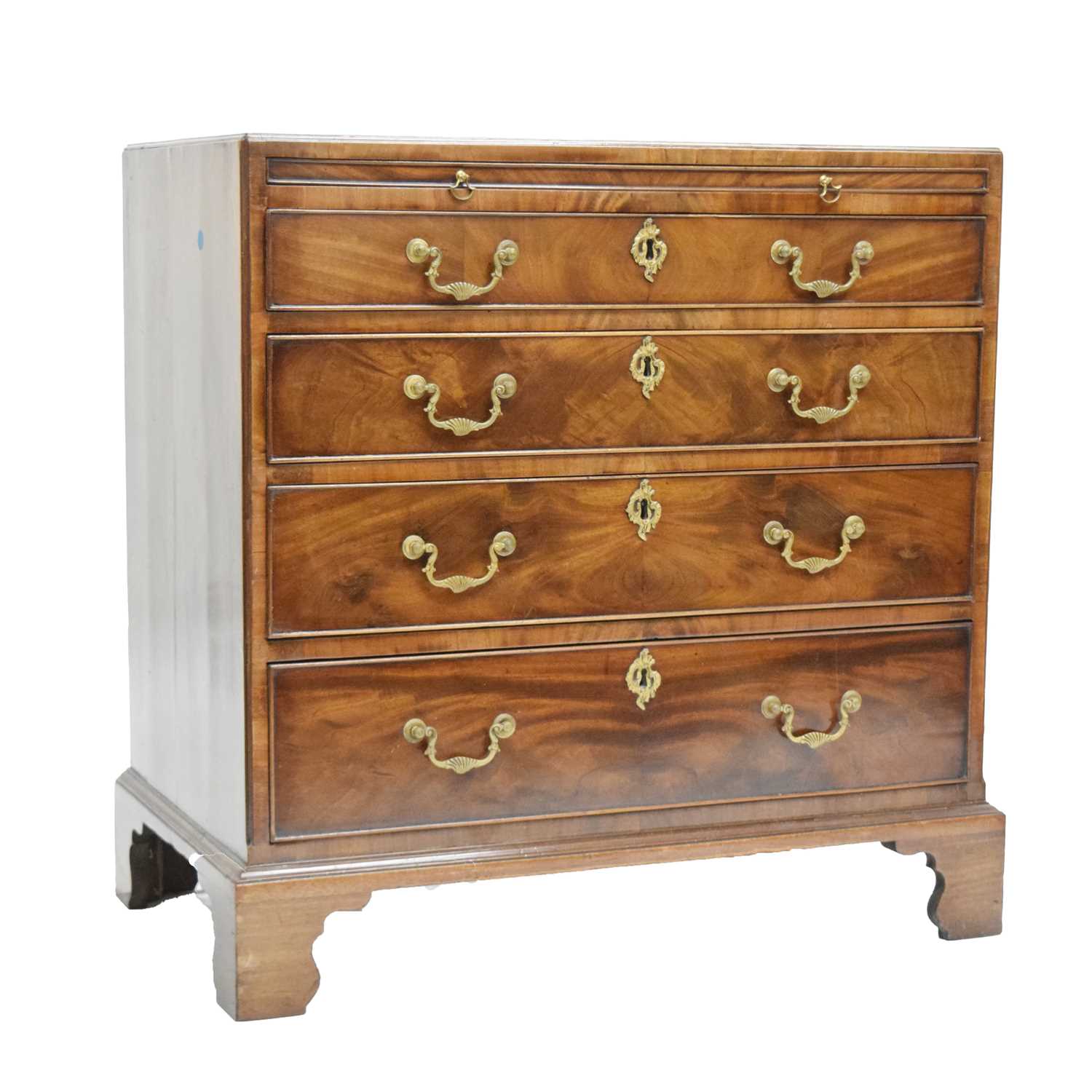 Mahogany four-drawer chest - Image 2 of 11