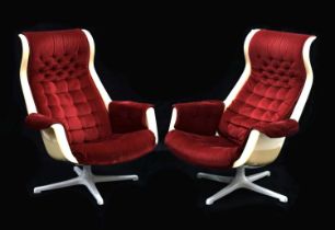 Pair of 'Galaxy' lounge chairs, circa 1970