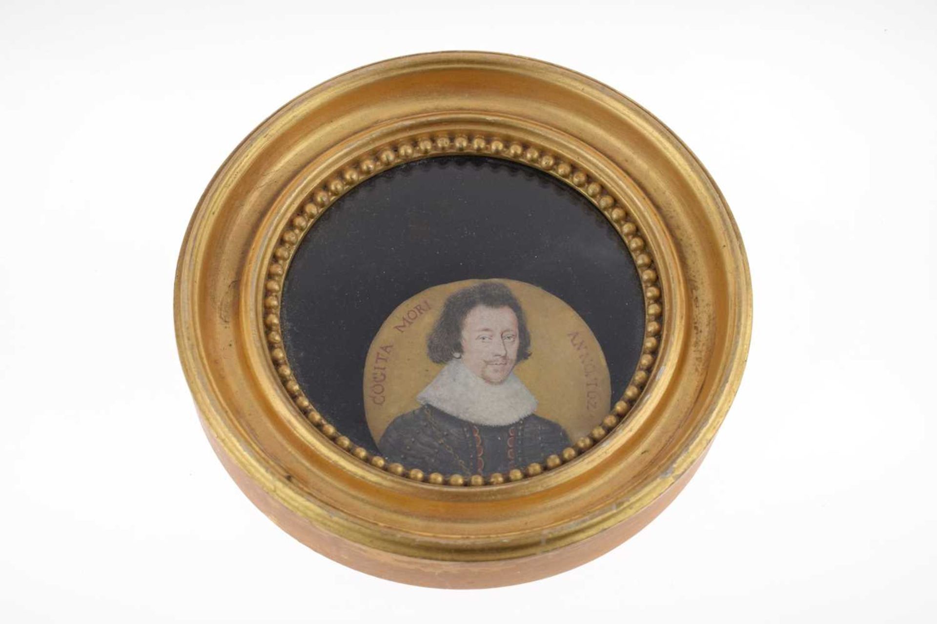 17th century-style portrait miniature, probably of James I - Image 5 of 8