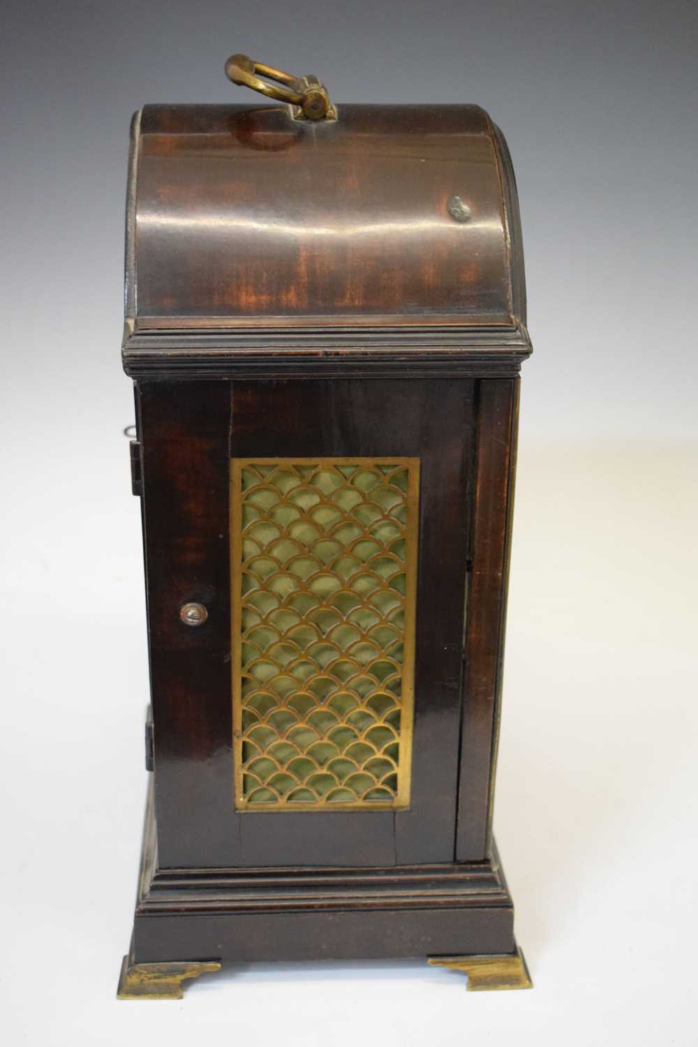Early 19th century mahogany twin fusée bracket clock with pull repeat, Barrauds, Cornhill No. 563 - Image 13 of 16