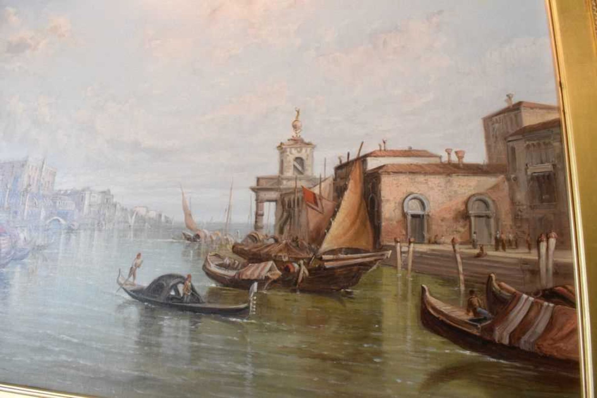 Alfred Pollentine (1836-1890) - Oil on canvas - The Grand Canal, Venice - Image 6 of 8