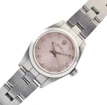 Rolex - Lady's Oyster Perpetual stainless steel wristwatch
