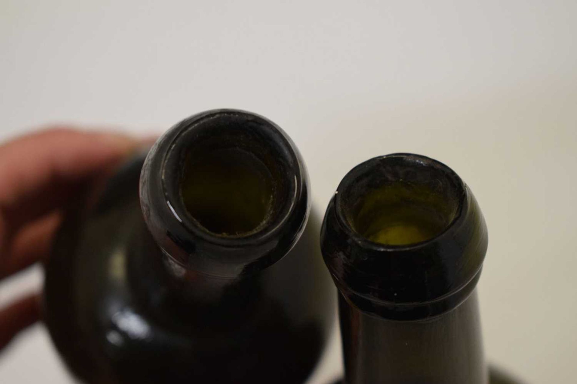 Two early 19th century dark green glass Utility bottles - Image 16 of 18