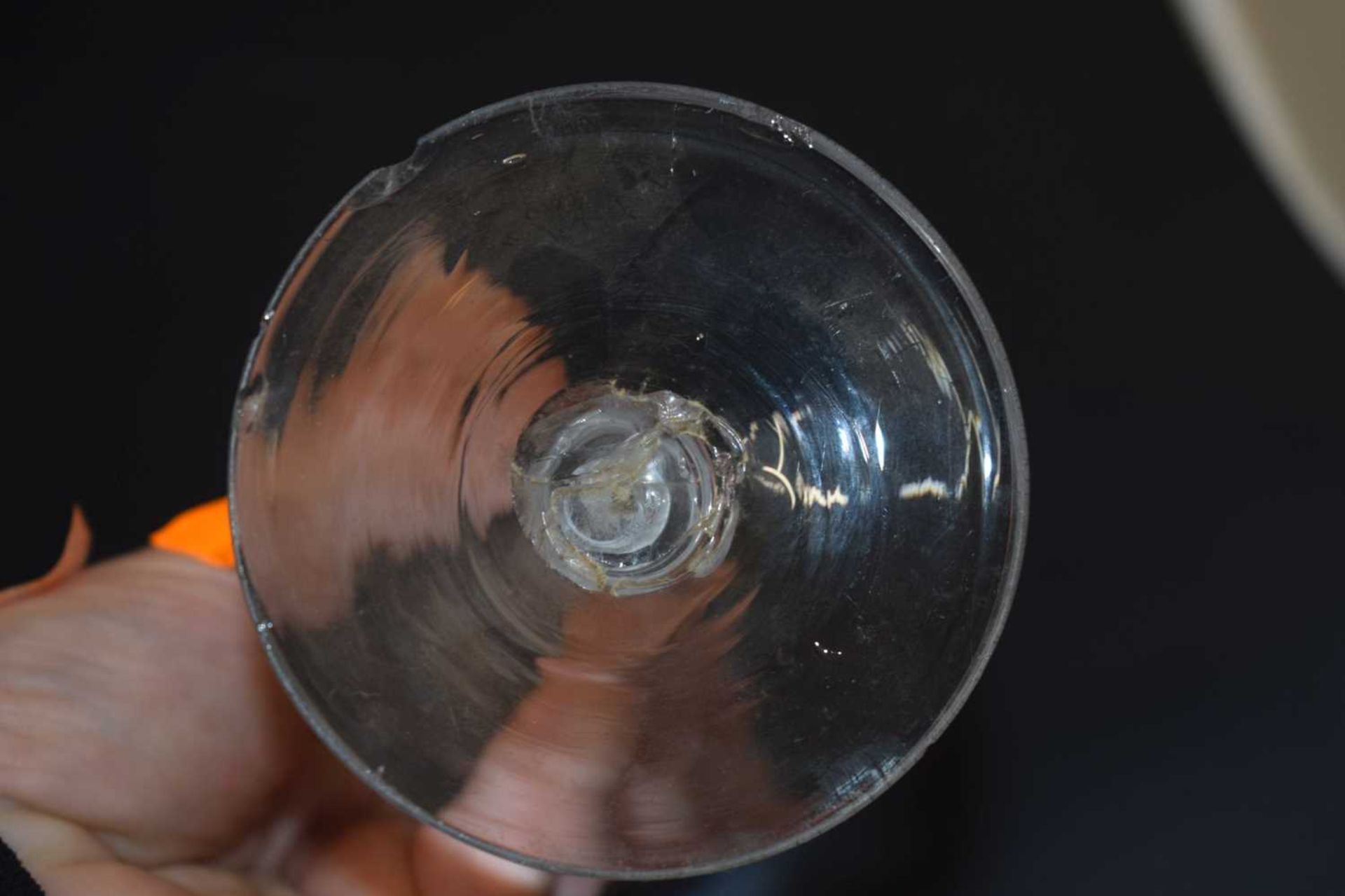Two opaque twist stem wine or cordial glasses - Image 10 of 12