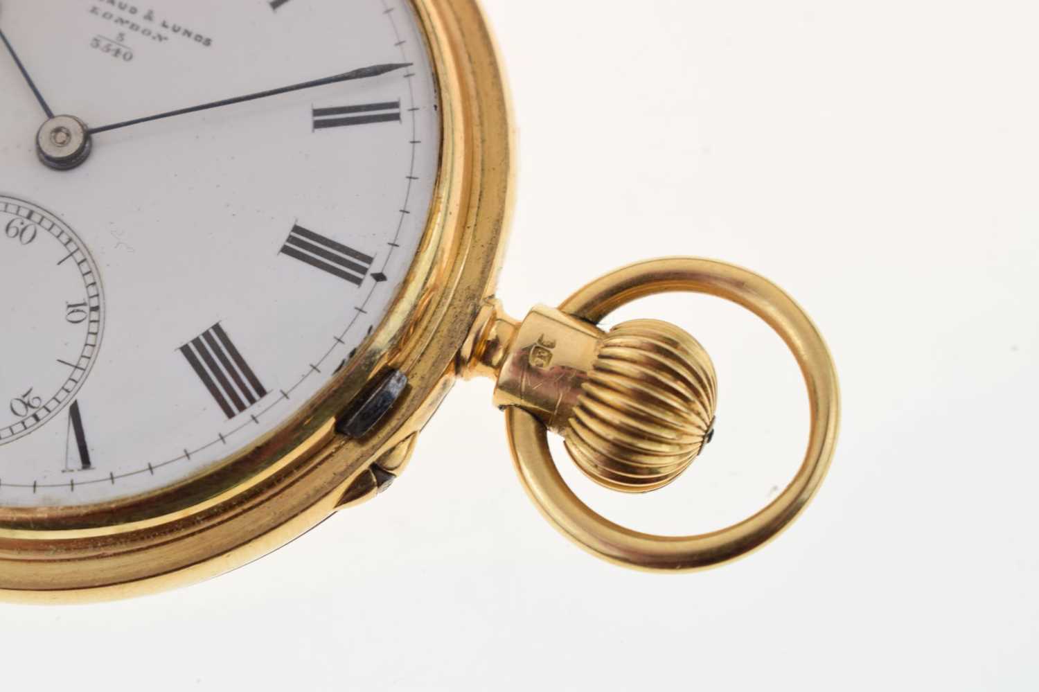 Barraud & Lunds, London - 18ct gold hunter pocket watch - Image 3 of 12