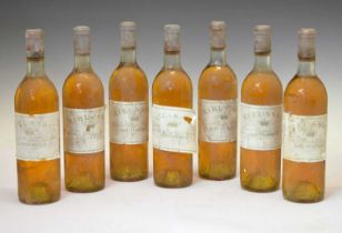 Château Rieussec Premier Grand Cru Sauternes, 1970