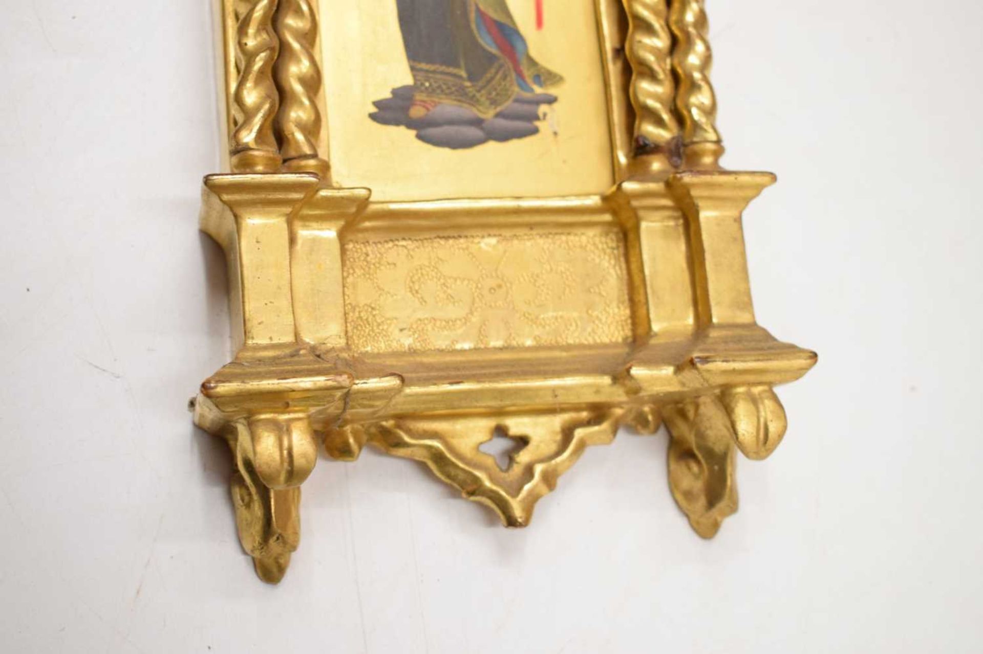 After Fra Angelico - Pair of mid 19th century Italian giltwood paintings of Saints - Image 13 of 18