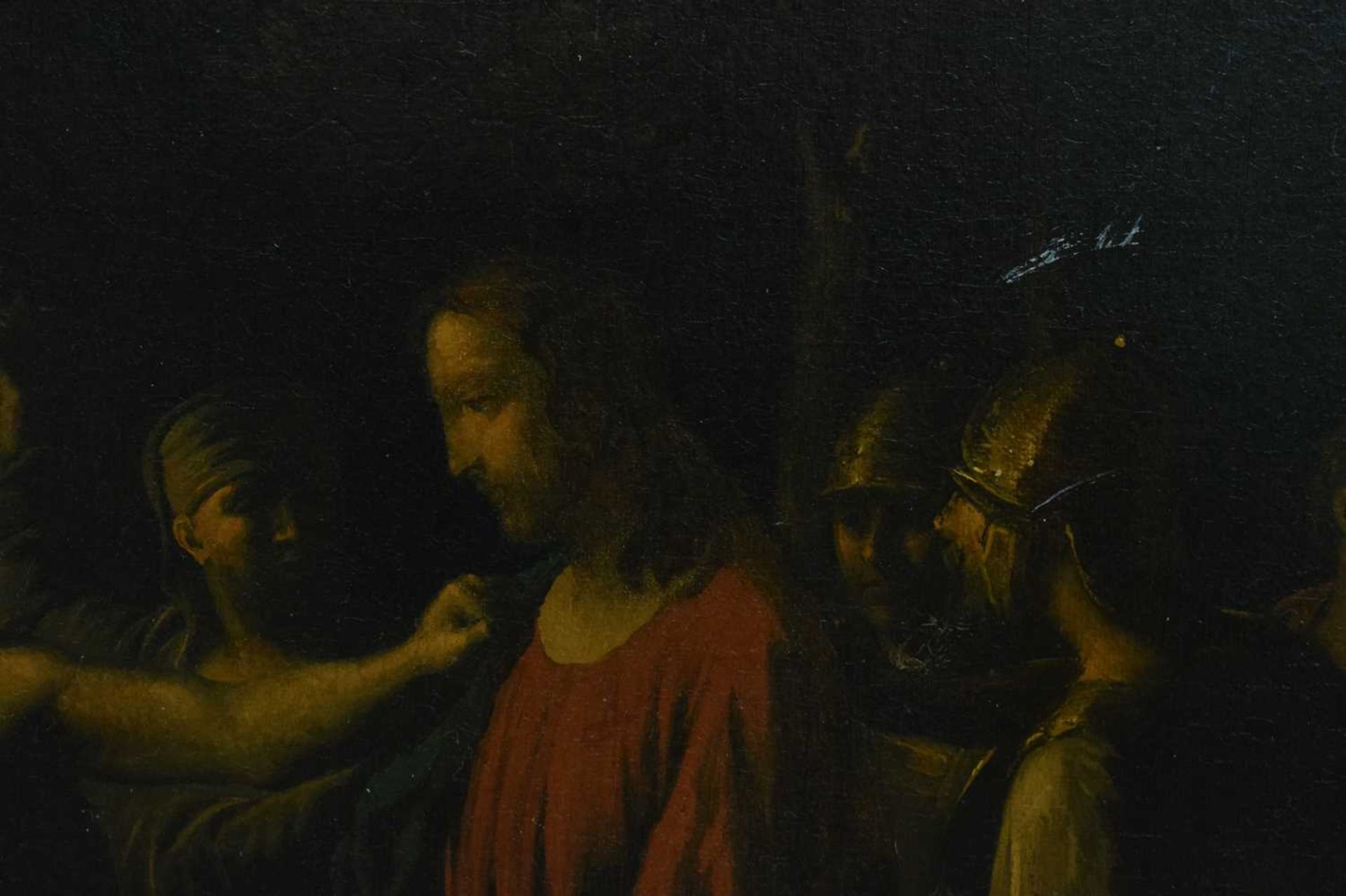 18th century Continental School - Oil on canvas - The Betrayal of Christ - Image 6 of 11