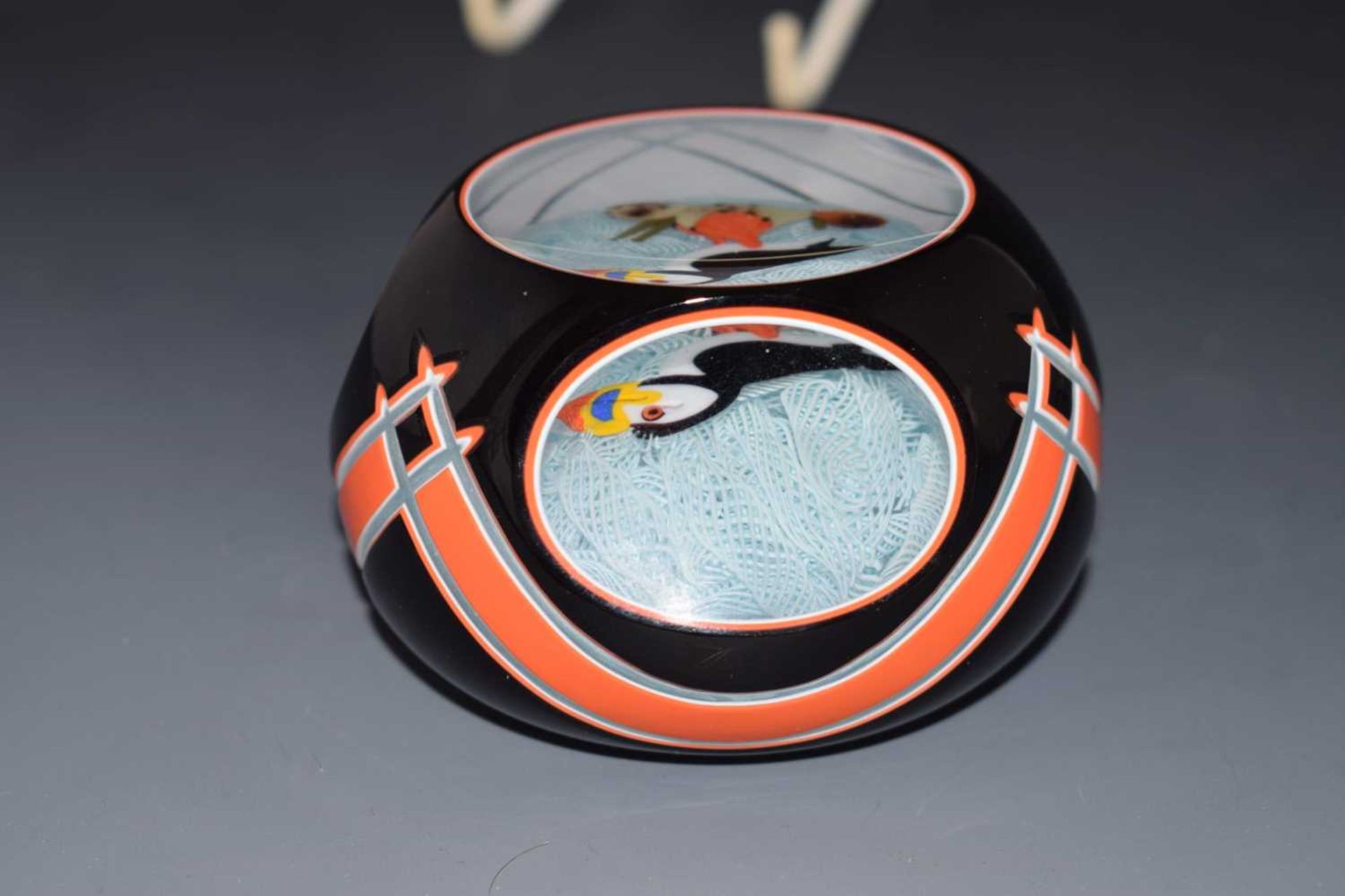 John Deacons black and orange puffin paperweight - Image 4 of 9