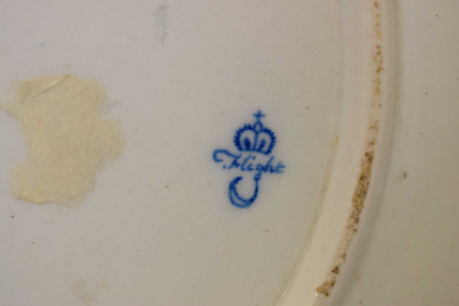 Late 18th century Flight Worcester plate from the 'Hope Service' - Image 10 of 14