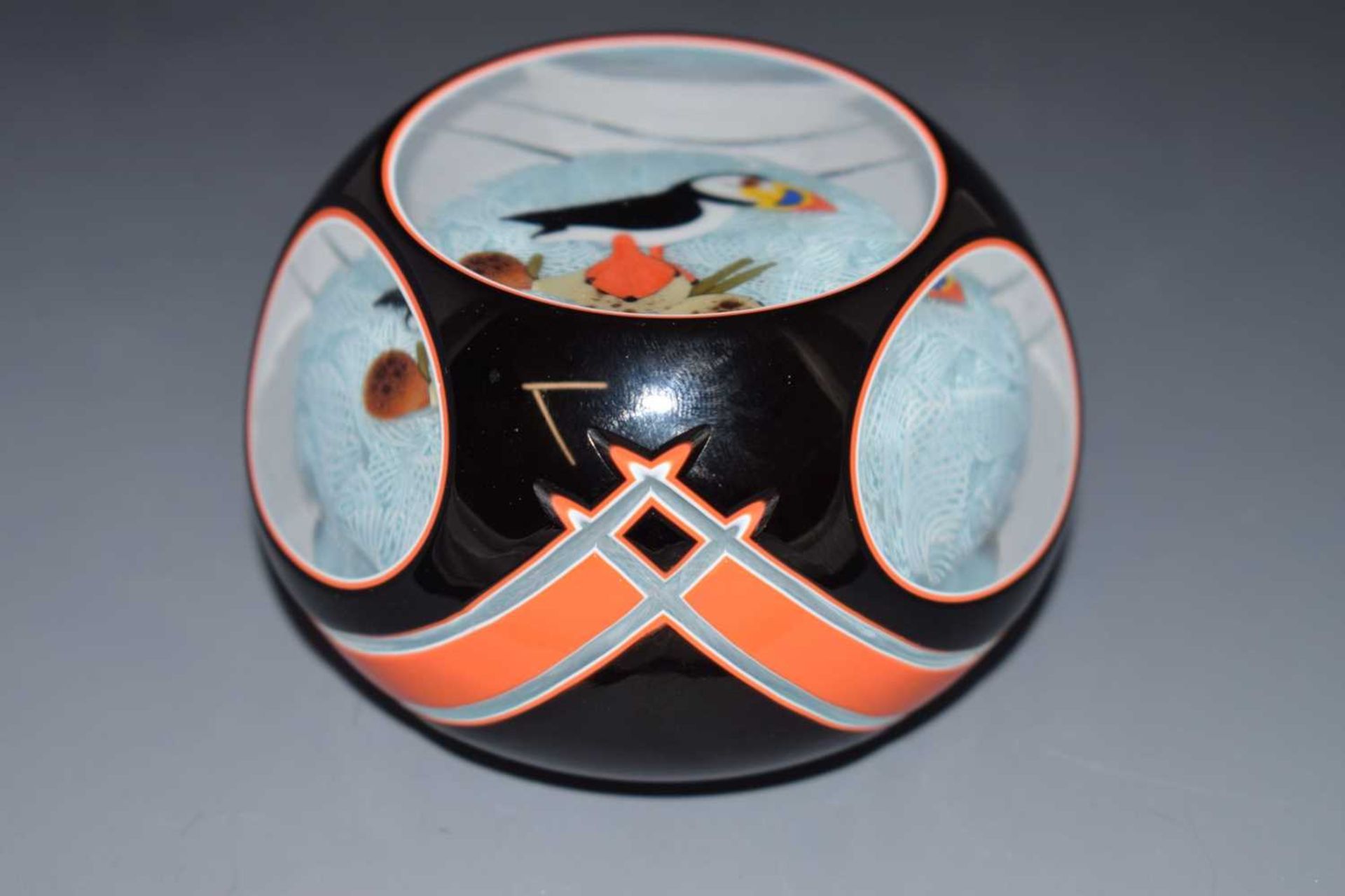 John Deacons black and orange puffin paperweight - Image 2 of 9