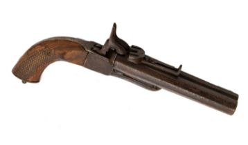 Spanish 12mm double barrel pin-fire pistol